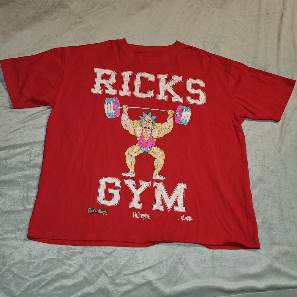 Rick's Gym CIVIL REGIME Rick and Morty Darc Sport t-shirt XL